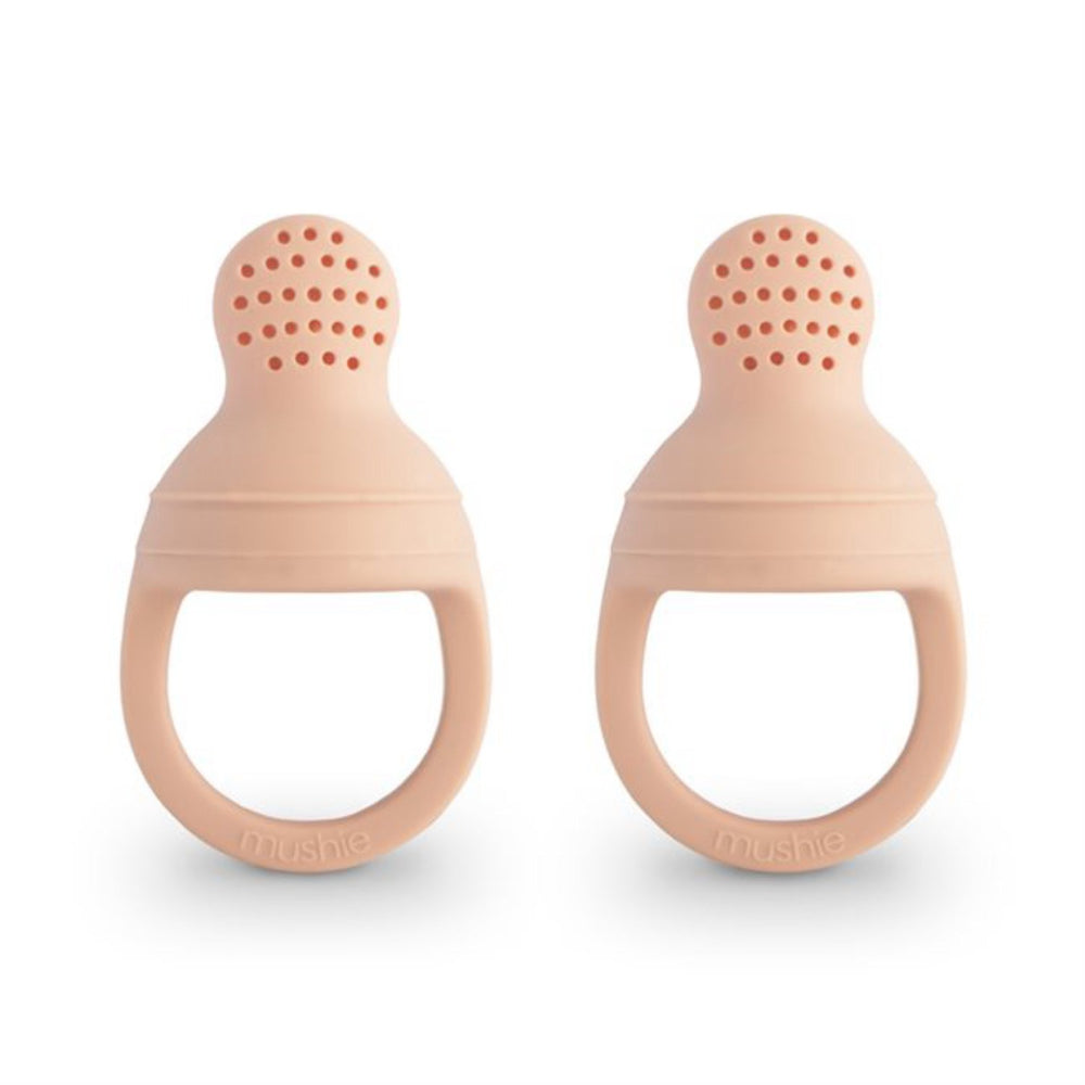 Køb Mushie Blush Silikone Fresh Food Feeder 2-pack