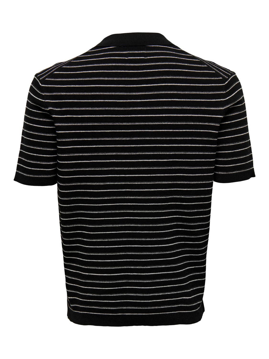 Only & Sons  Wing Life Stripe Resort Polo Knit