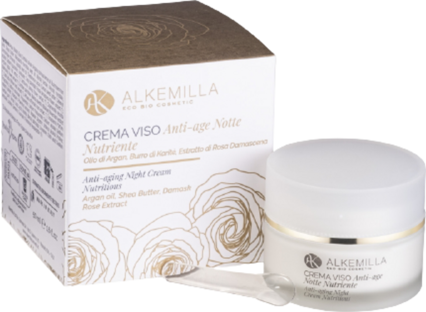 Alkemilla Eco Bio Cosmetic  Anti-Age Gesichtscreme Nacht, 50 ml