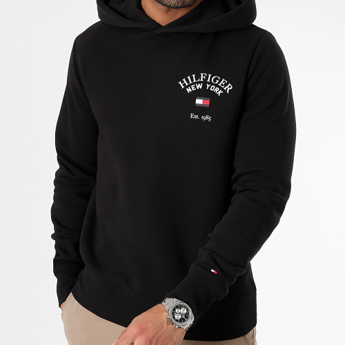 Sweat Capuche Arched Varsity 3641 Noir