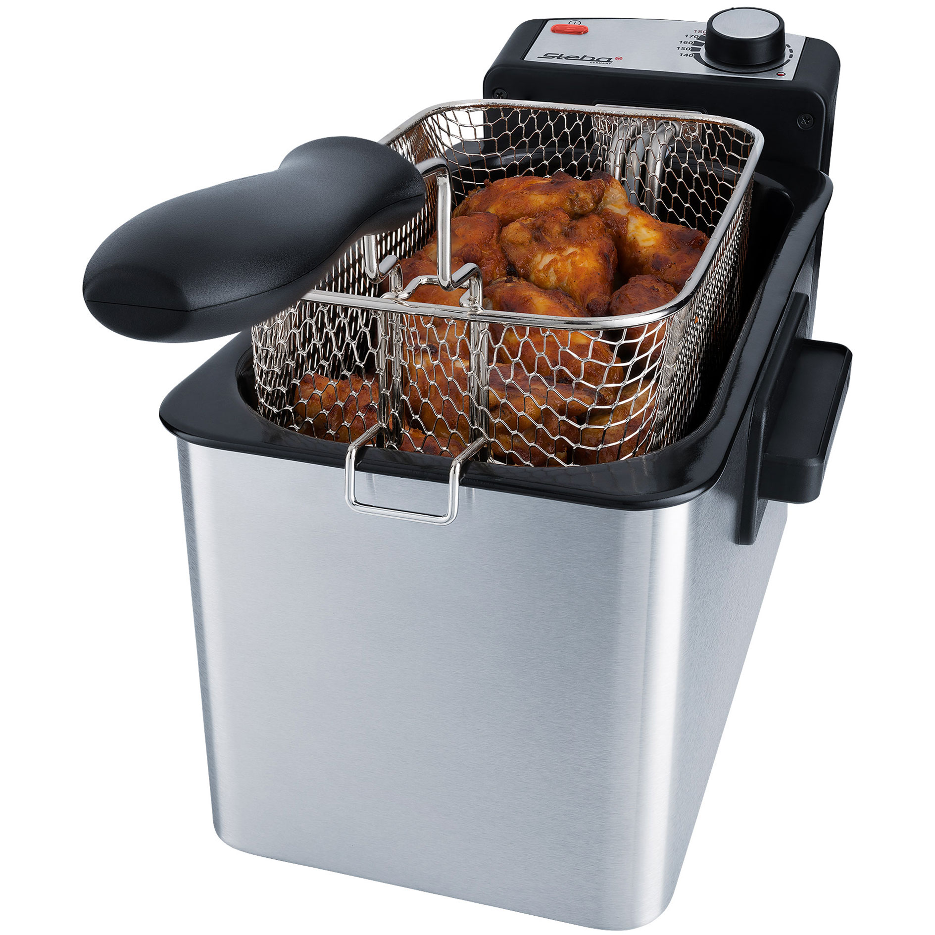 STEBA Edelstahlfritteuse DF 180 - Edelstahl-schwarz
