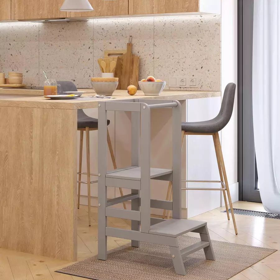 Polini Kids Lernturm Step grau
