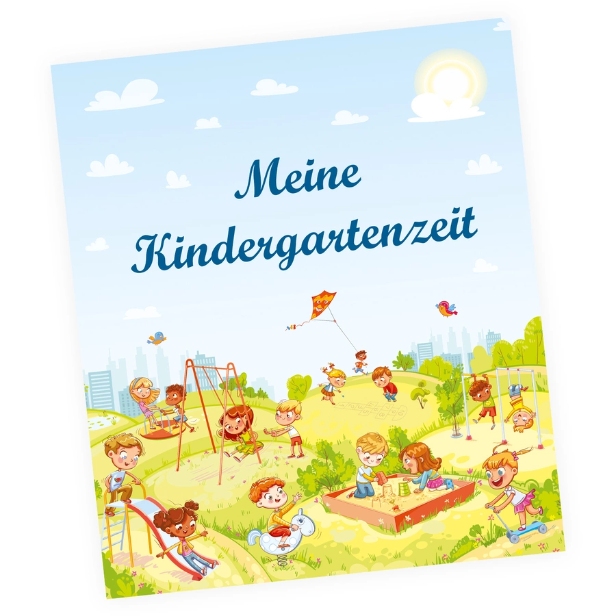 Nikima Ordner Kindergarten Portfolio Ordner Meine Kindergartenzeit bunt
