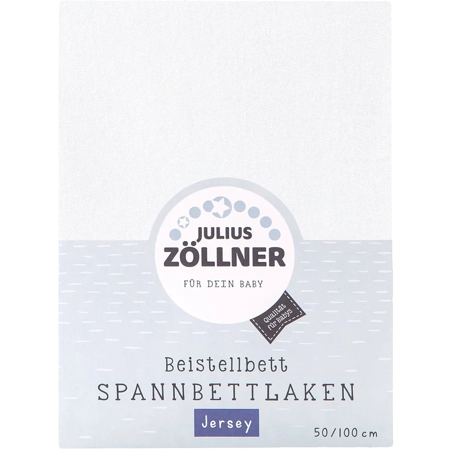 JULIUS ZÖLLNER Spannbettlaken für Beistellbetten weiß 50 x100 cm