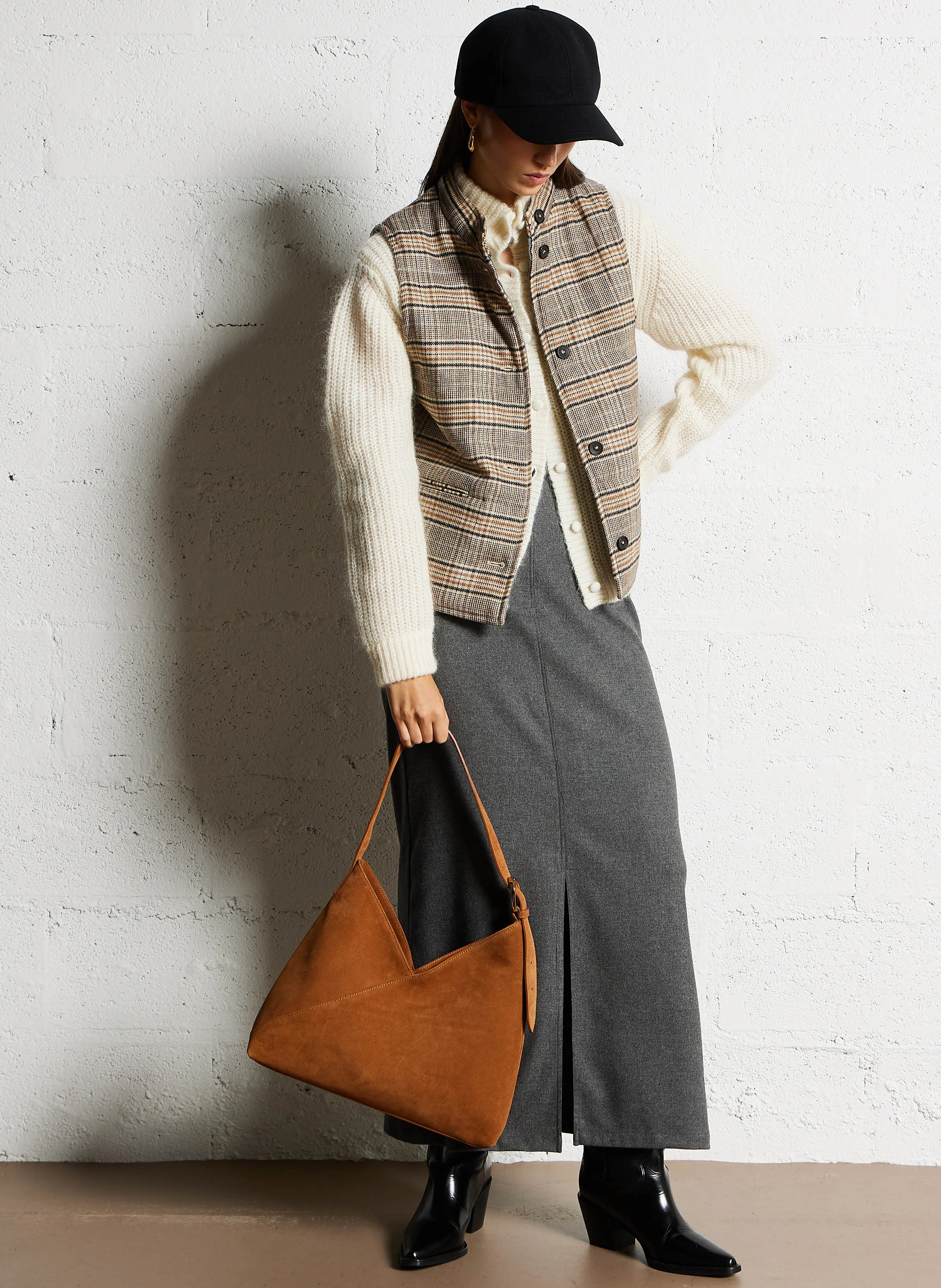 ELIF - Cabas en cuir | Jaune