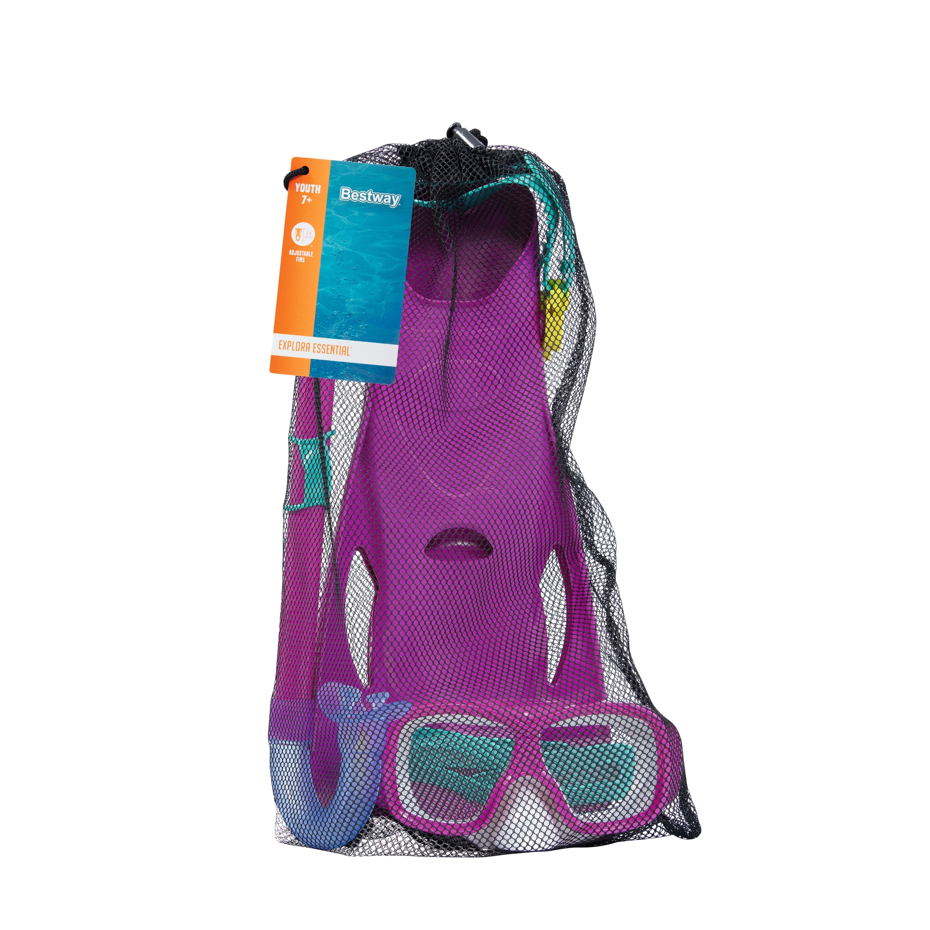 Schnorchel Set mit Flossen Explora Essential Grösse 37 - 41