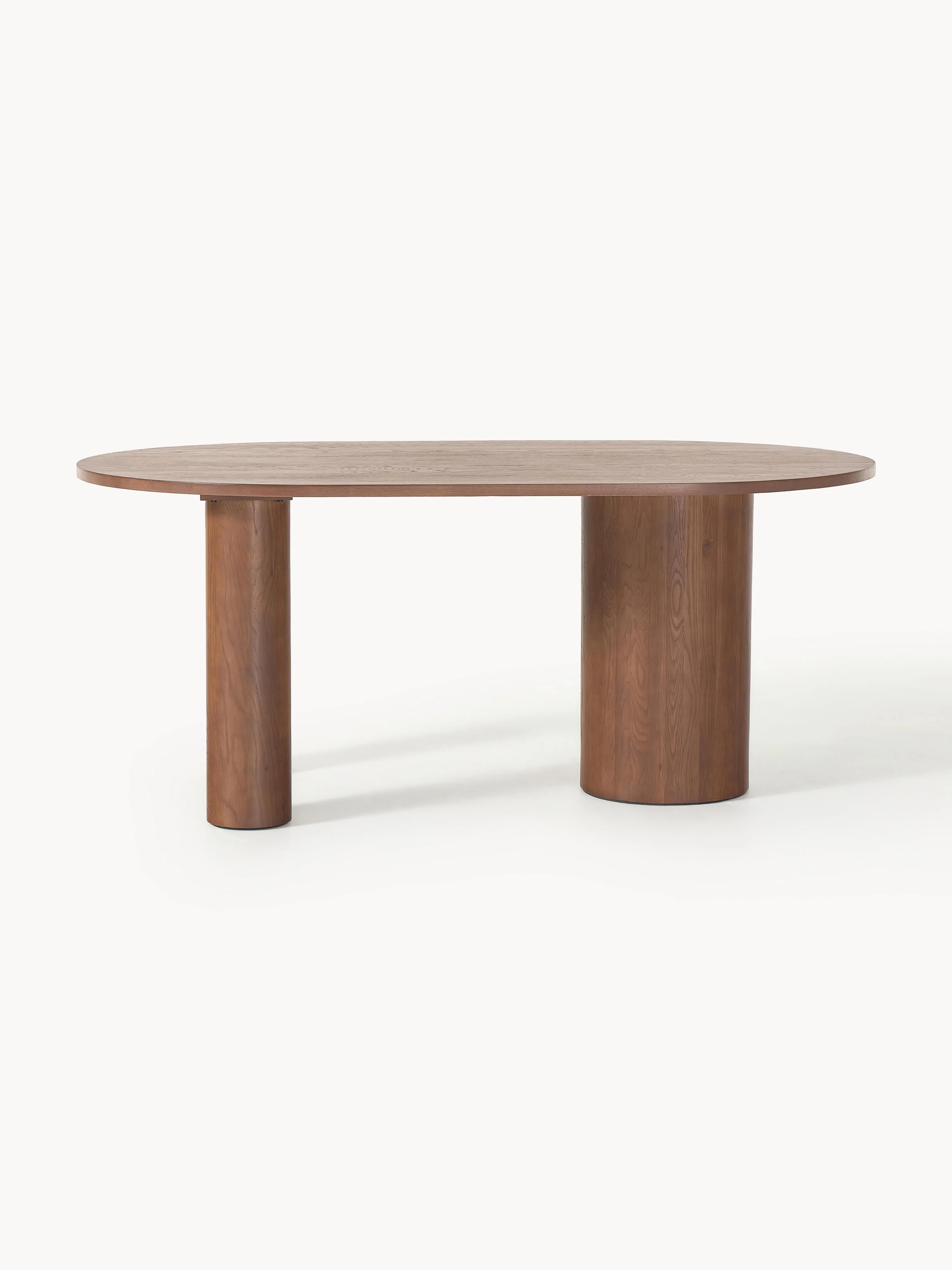 Ovale eettafel Dunia van eikenhout, in verschillende formaten