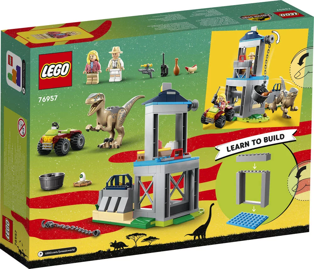 LEGO®JURASSIC WORLD™ 76957 - L'EVASION DU VELOCIRAPTOR