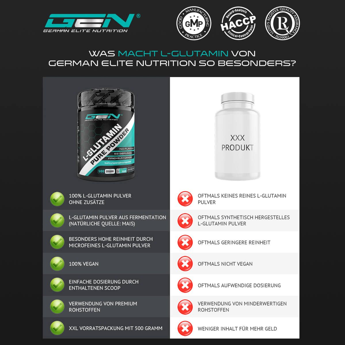 GEN L-Glutamin Pulver