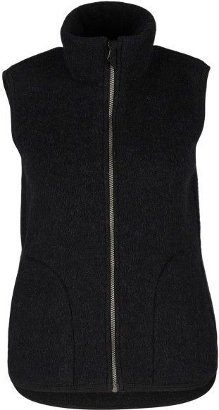 Engel Womens Jacke mit Kapuze Wollen vest (Dames |zwart)