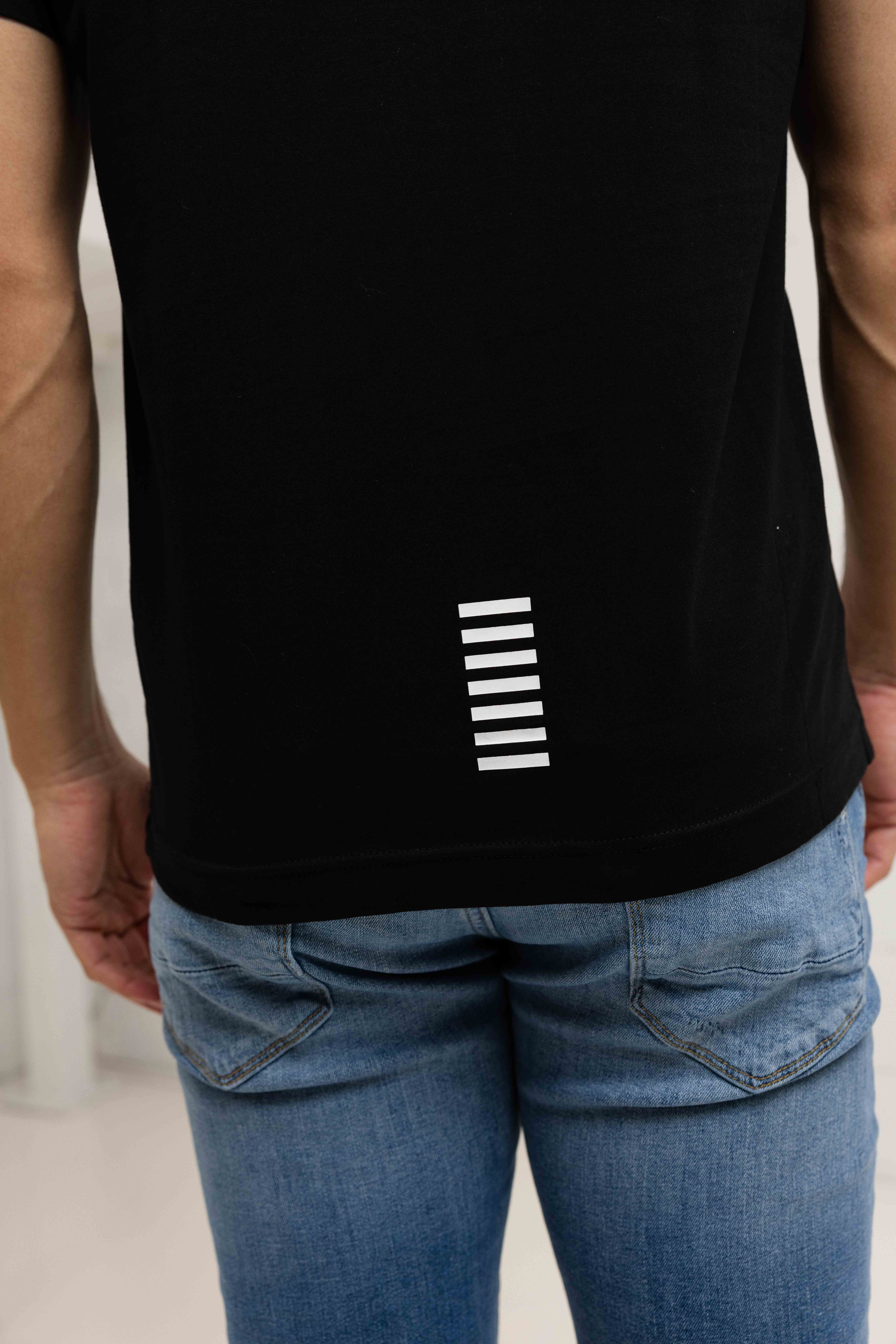 EA7 Emporio Armani 8NPF14 Polo Heren Zwart
