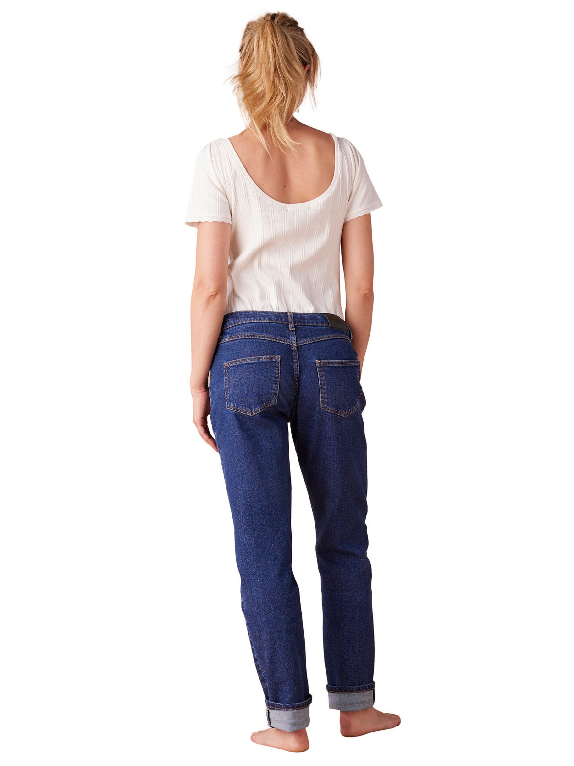 Envie de Fraise Mom-Jeans für die Schwangerschaft mit abnehmbarem Einsatz, waterless dunkel blau