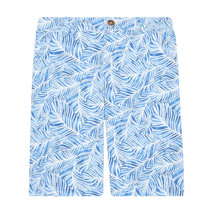 Zhoe & Tobiah Bermuda Feuilles | Bleu indigo
