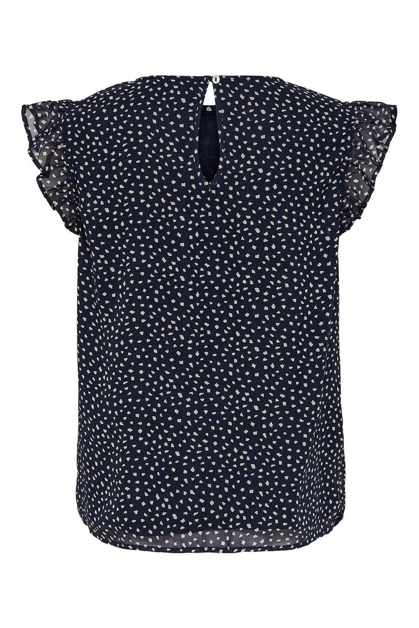 Camisa sem mangas com gola redonda