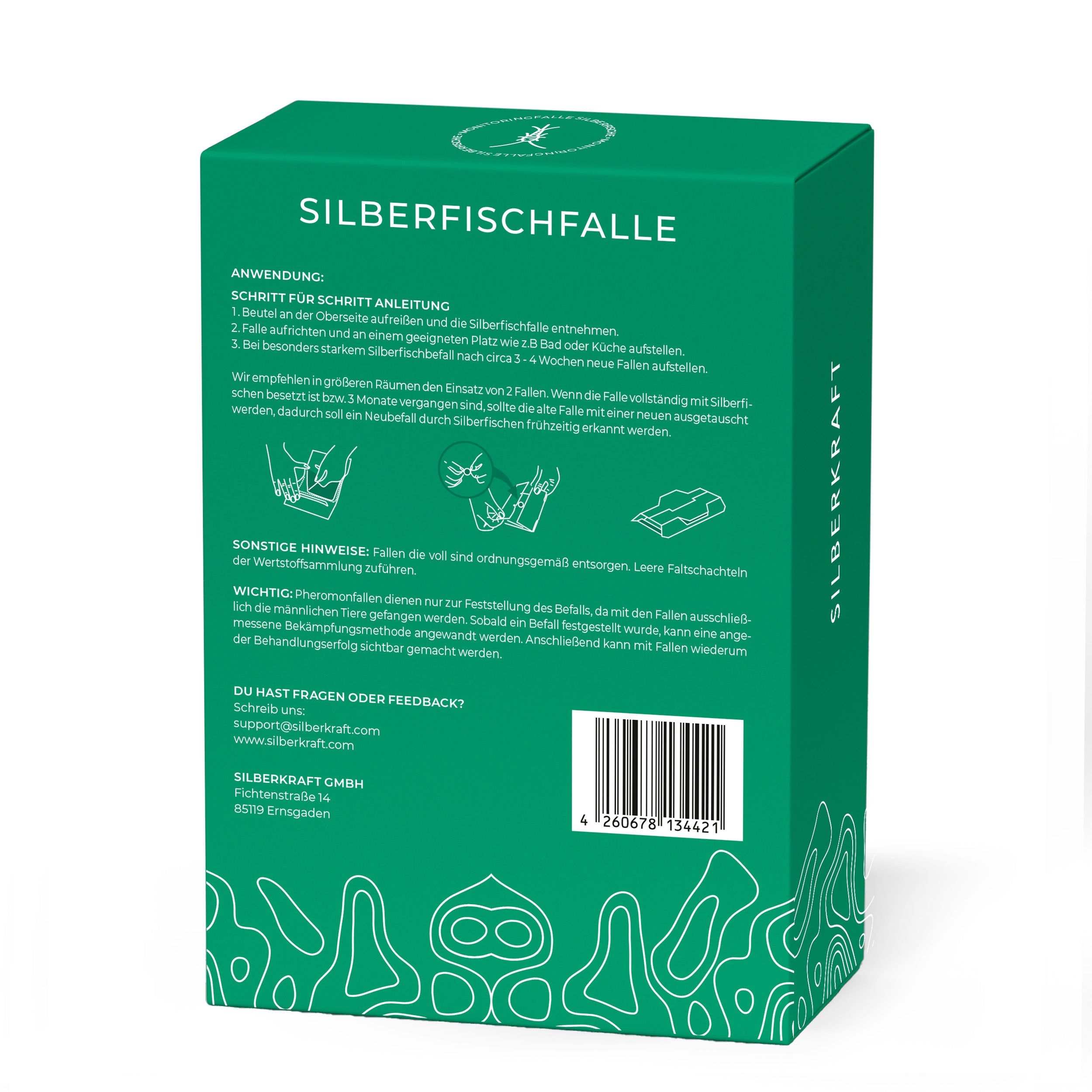 SILBERKRAFT Silberfischfallen