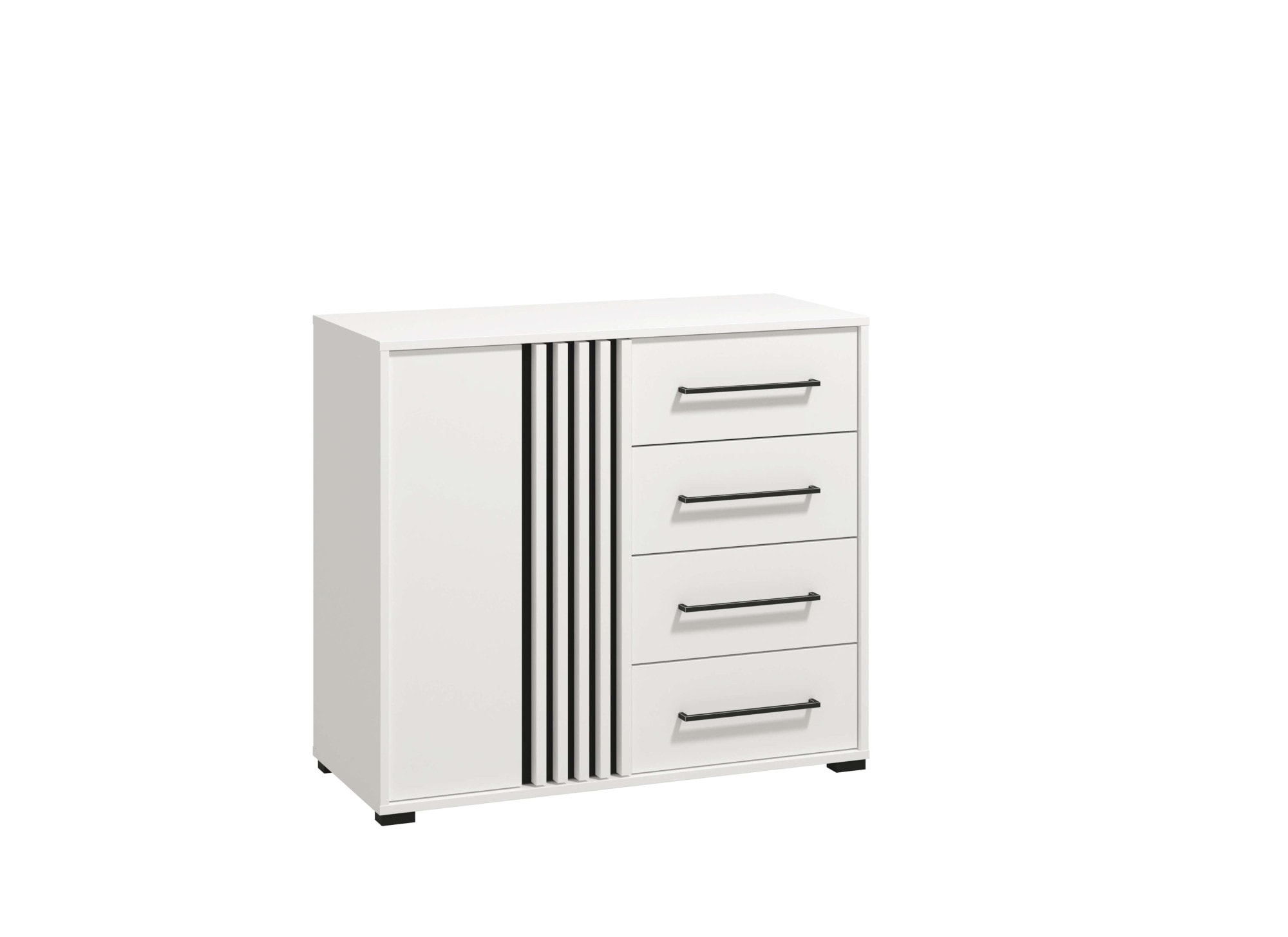 INOSIGN Kommode »Ascalon Sideboard, Breite 138 oder 93 cm, mit ABS Schutzkanten« 3D Optik durch Lamellen-Paneel, FSC®-zertifizierter Holzwerkstoff