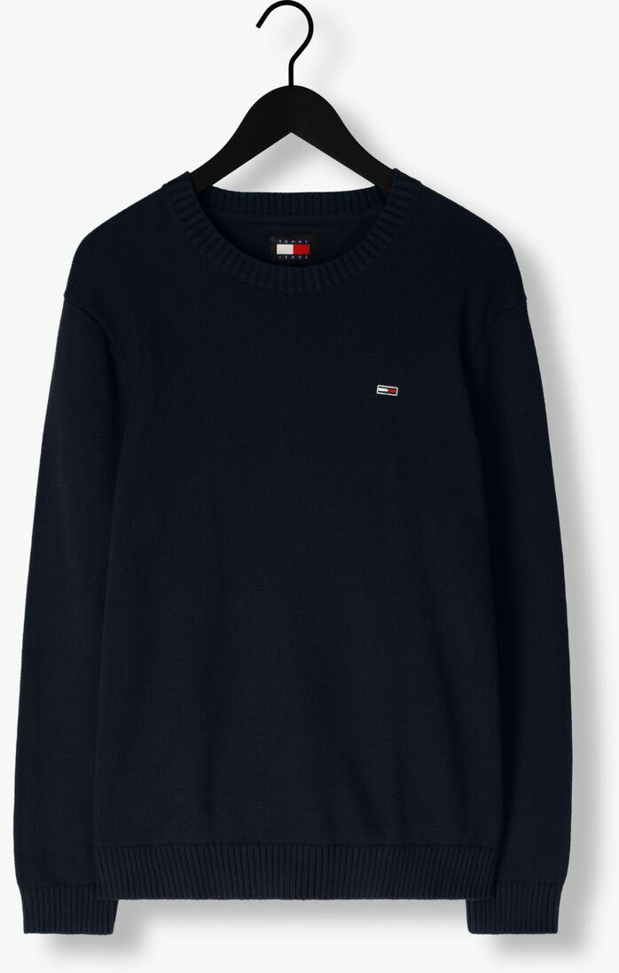 TOMMY JEANS donkerblauwe tommy jeans sweater tjm slim essntls c-neck sweater