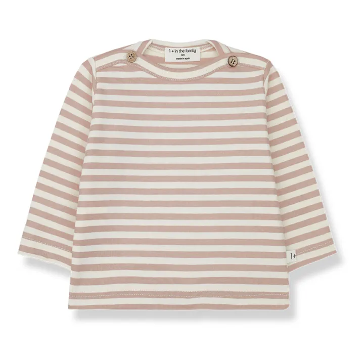 1+ in the family T-Shirt Manches Longues Jonas | Rose