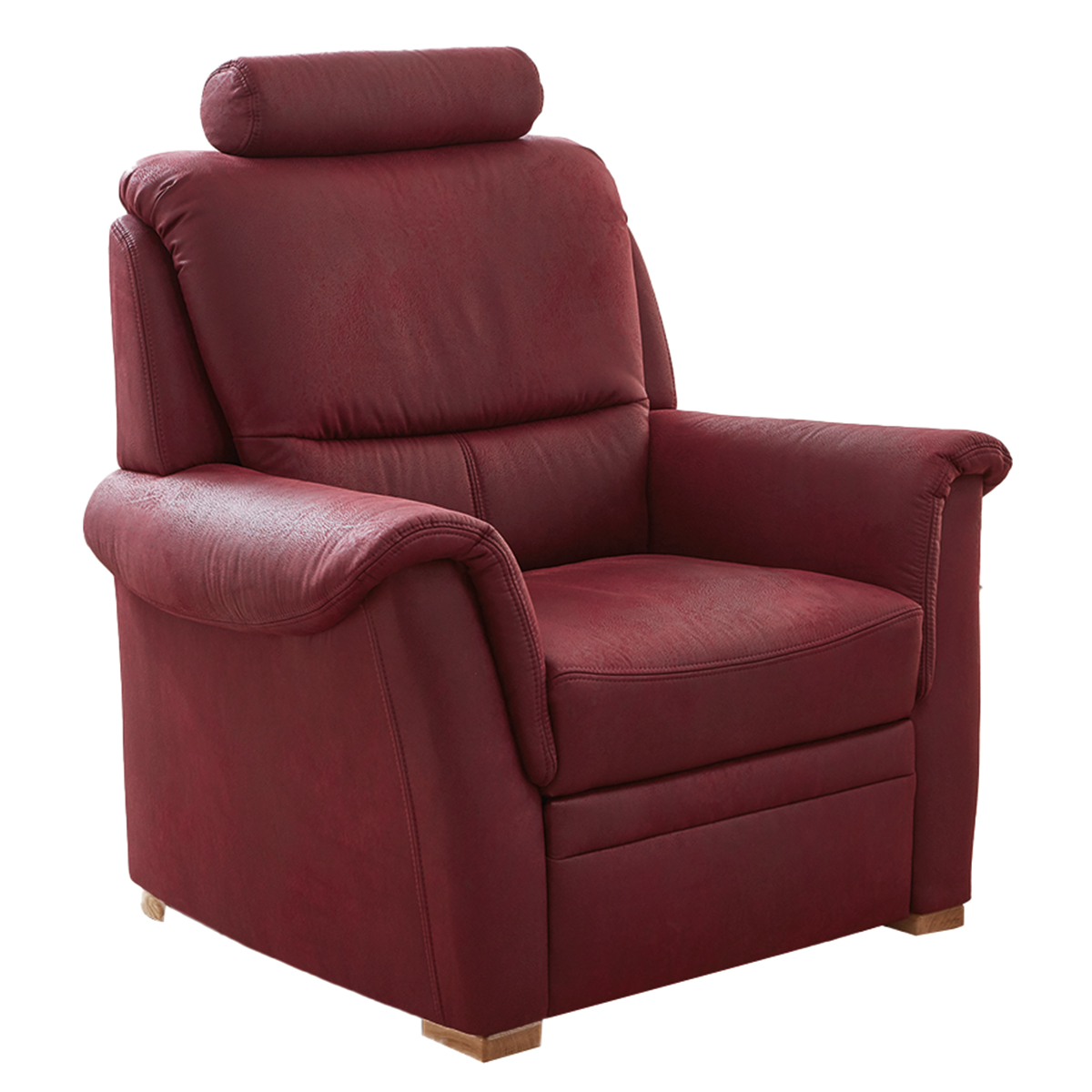 polsterpower Sessel - wine - Federkern