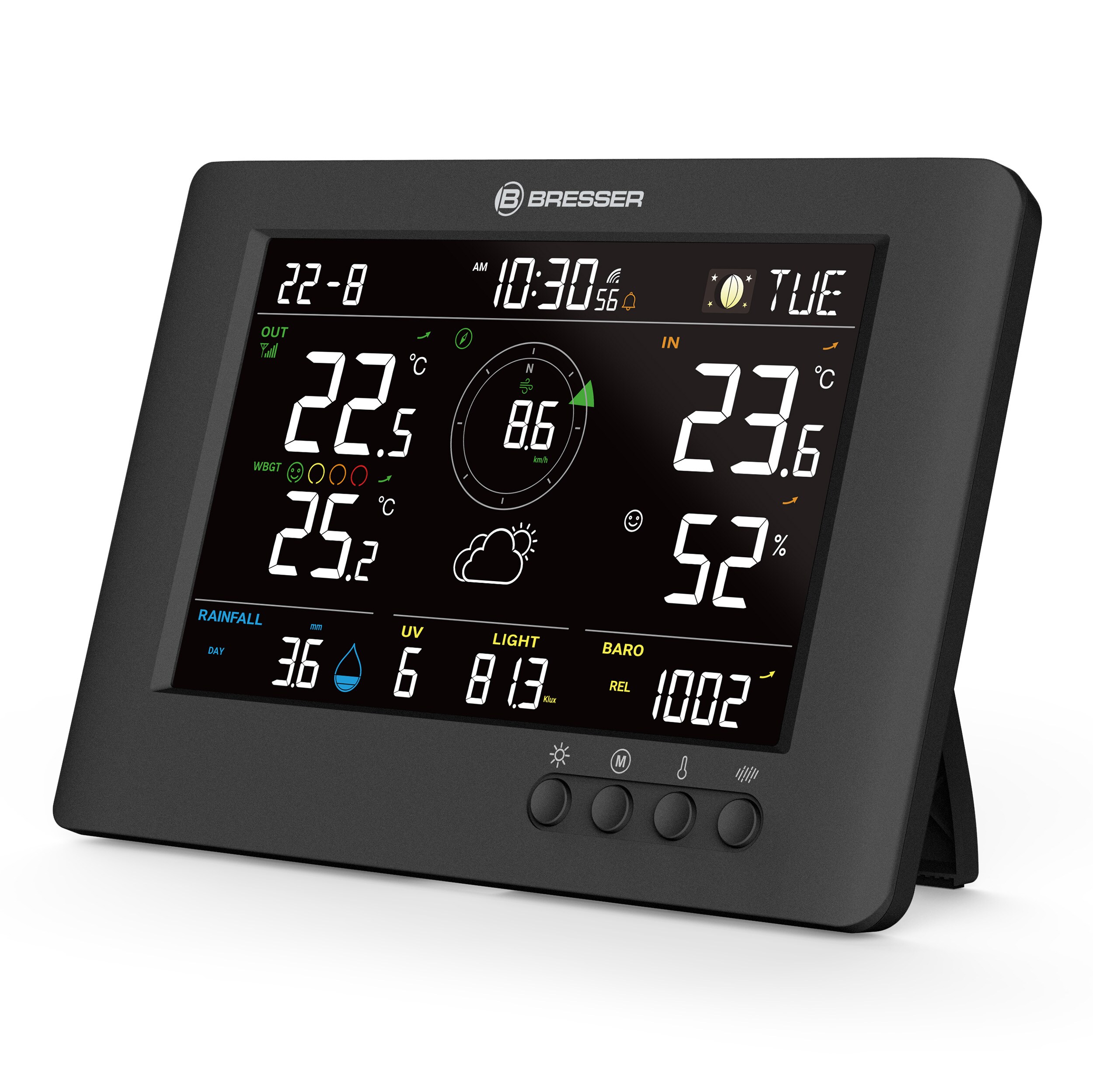 BRESSER 8-in-1 ClearViewTB Wetterstation