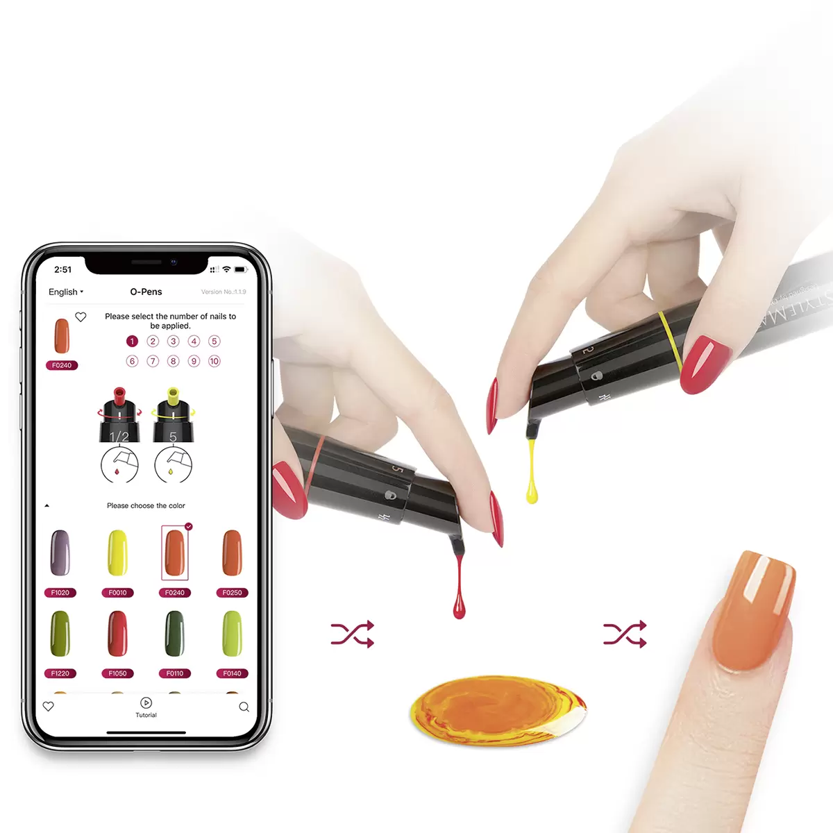 Nagelstyling-Set Stylemate weiss