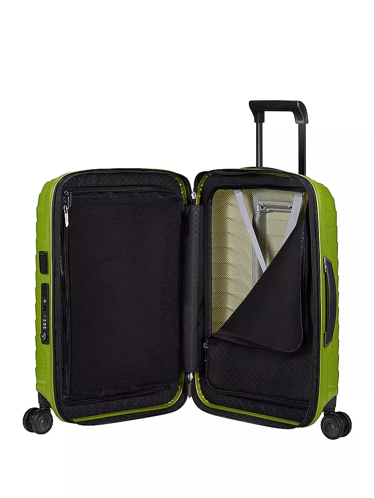 SAMSONITE Trolley Proxis Spinner 55 erweiterbar Lime grün