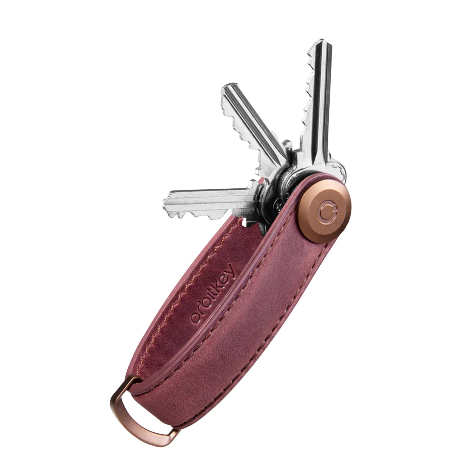 Orbitkey Premium Leather 2.0 Keyholder mulled wine