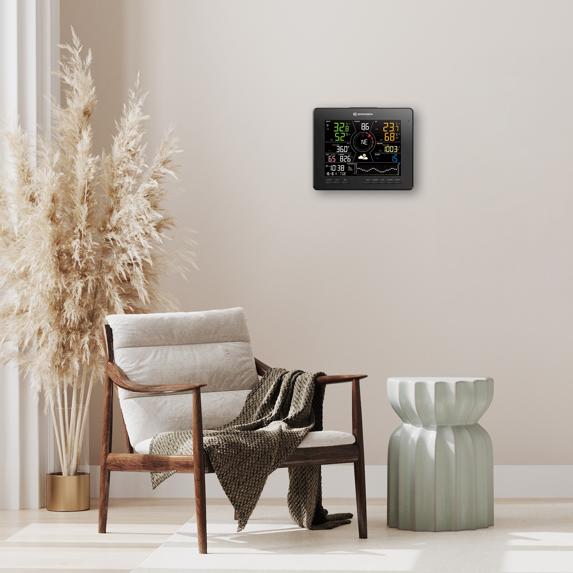 BRESSER WLAN 4CAST MD Funk-Wetterstation 7-in-1