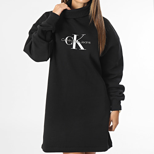 Robe Sweat Col Roulé Femme 2362 Noir