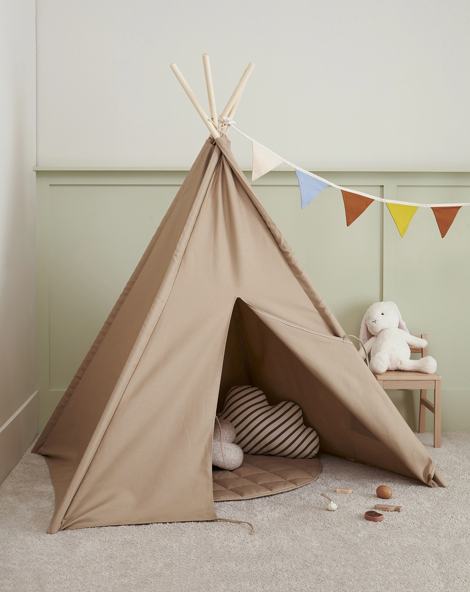 Spielzelt TIPI (110x110x160) in beige