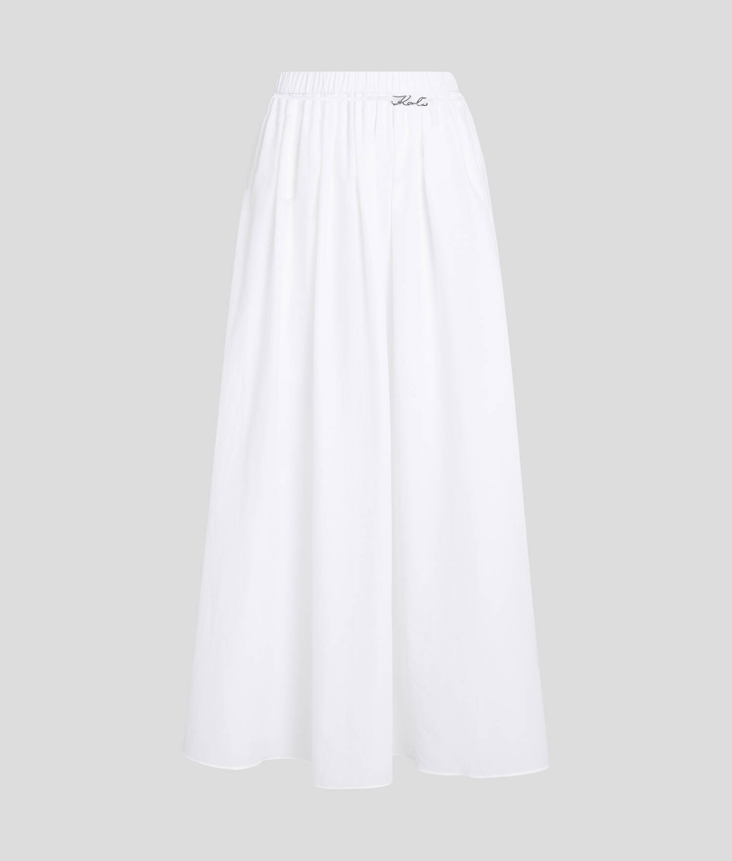 JUPE LONGUE DE PLAGE K/SIGNATURE - Blanc