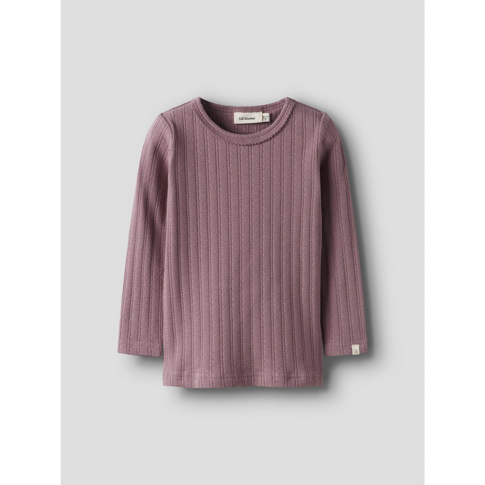 Køb Lil'Atelier Nostalgia Rose Nmfrita Sig Ls Slim Top Lil