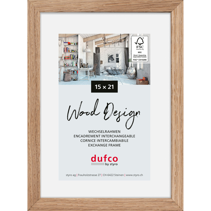 Dufco Bilderrahmen Hay, 15 x 21 cm, Eiche hell