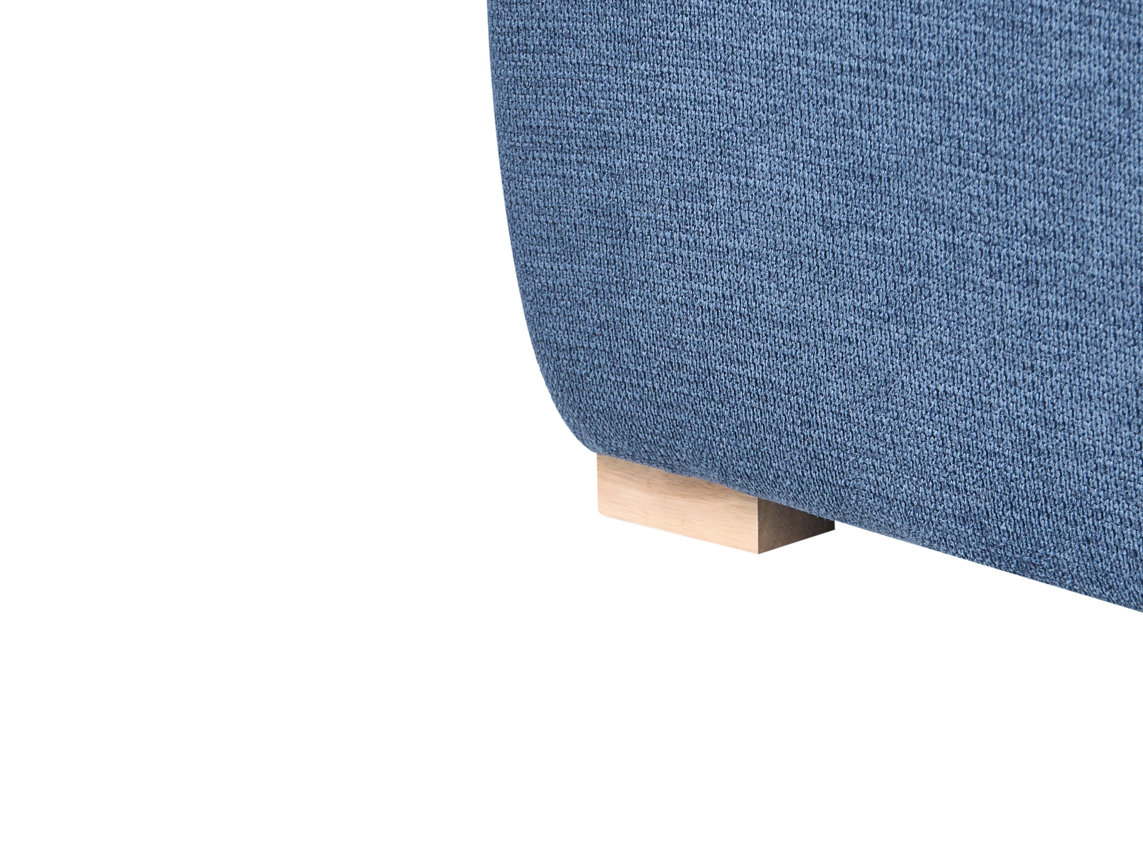 Modulaire hoekbank NERBO Stof Blauw linkszijdig