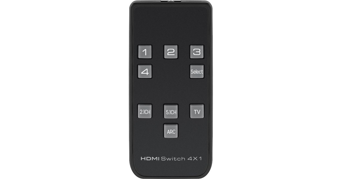 goobayHDMI Switch 4-1 Audio Output 4K kvm-switch  (Zwart)