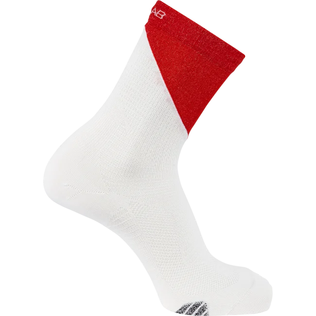 S/LAB PHANTASM CREW  Socken Unisex WHITE/FieryRed