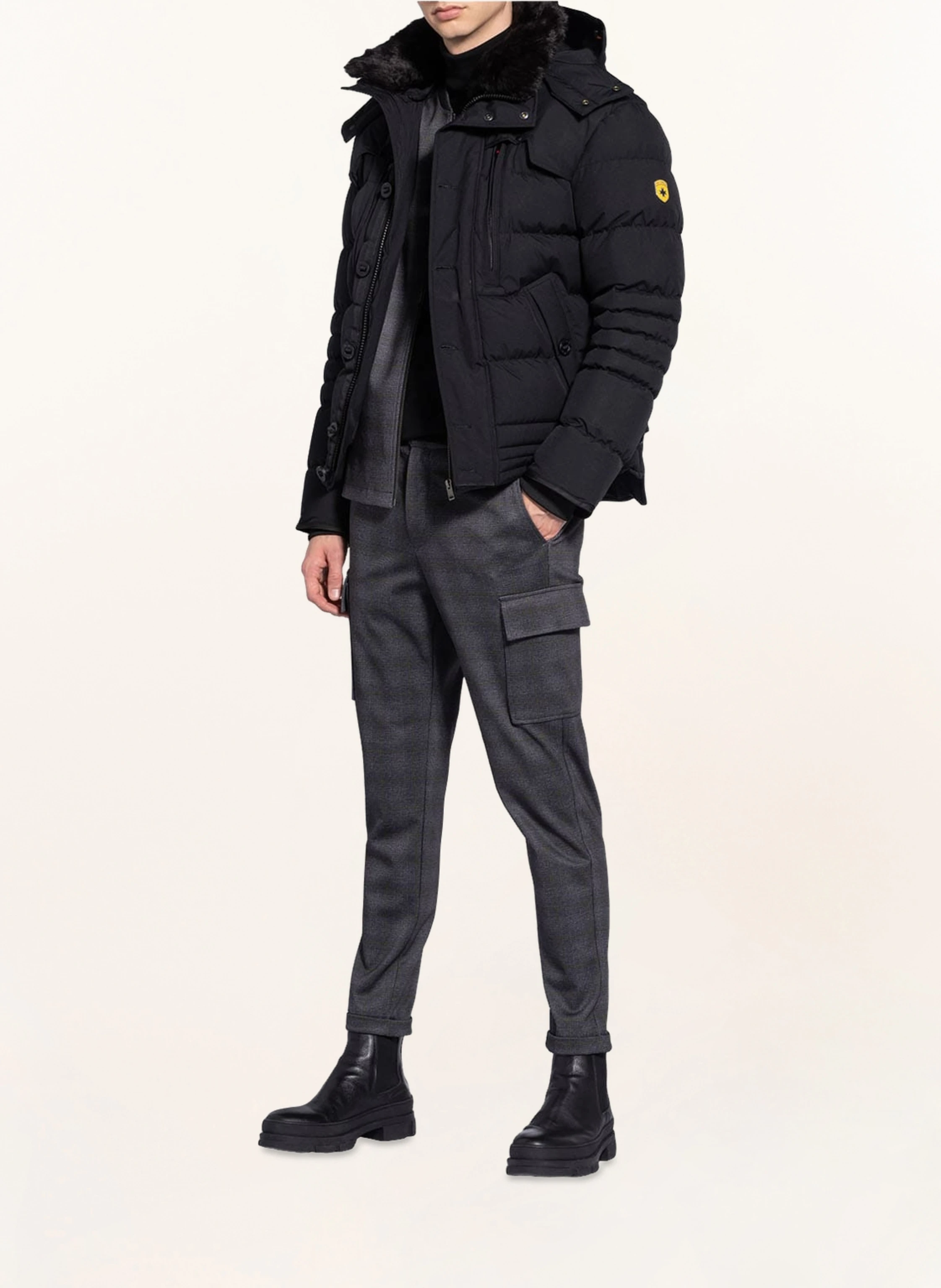 WELLENSTEYN Steppjacke STARSTREAM mit abnehmbarer Kapuze und Kunstfellbesatz