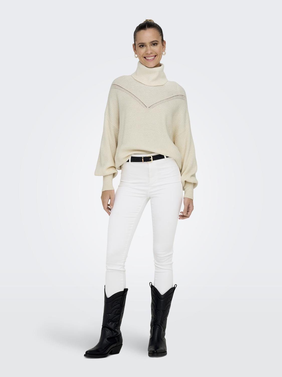 ONLKATIA Strickpullover Whitecap Gray