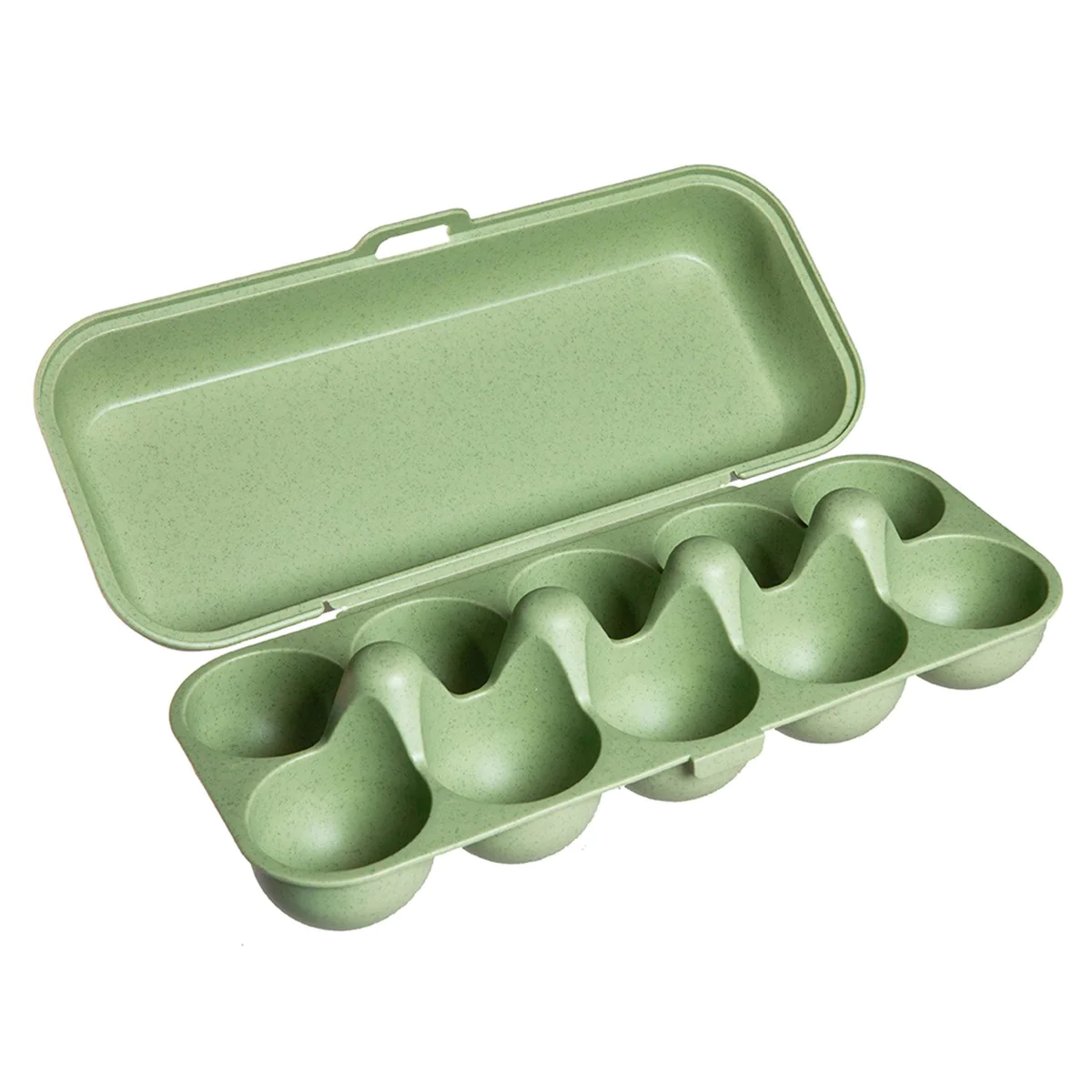 Boîte 10 oeufs bioplastique vert Ecodis
