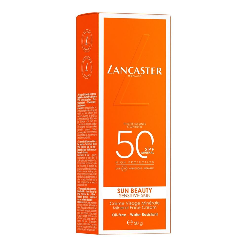 Lancaster Sun Beauty Sensitive Mineral Face Cream Creme SPF50 50 ml