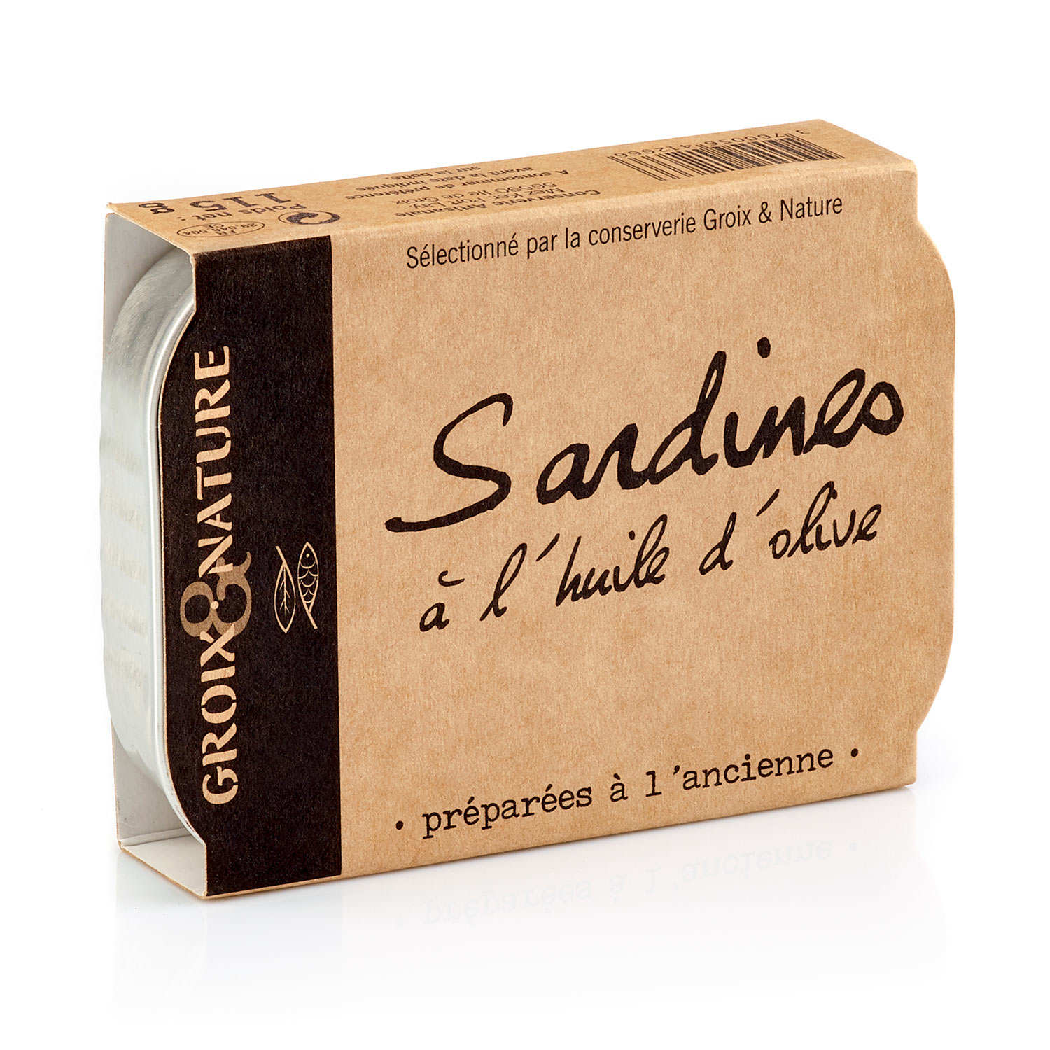 Sardines à l'huile d'olive préparée à l'ancienne