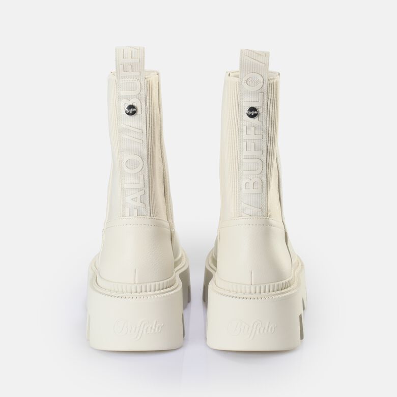 Flora Chelsea HI Bottes vegan, crème