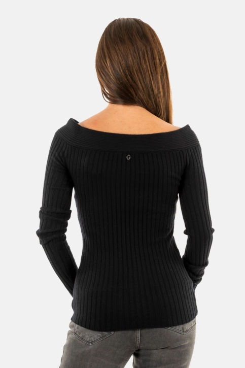 Pull hiver guess jeans milana jblk jet black a996