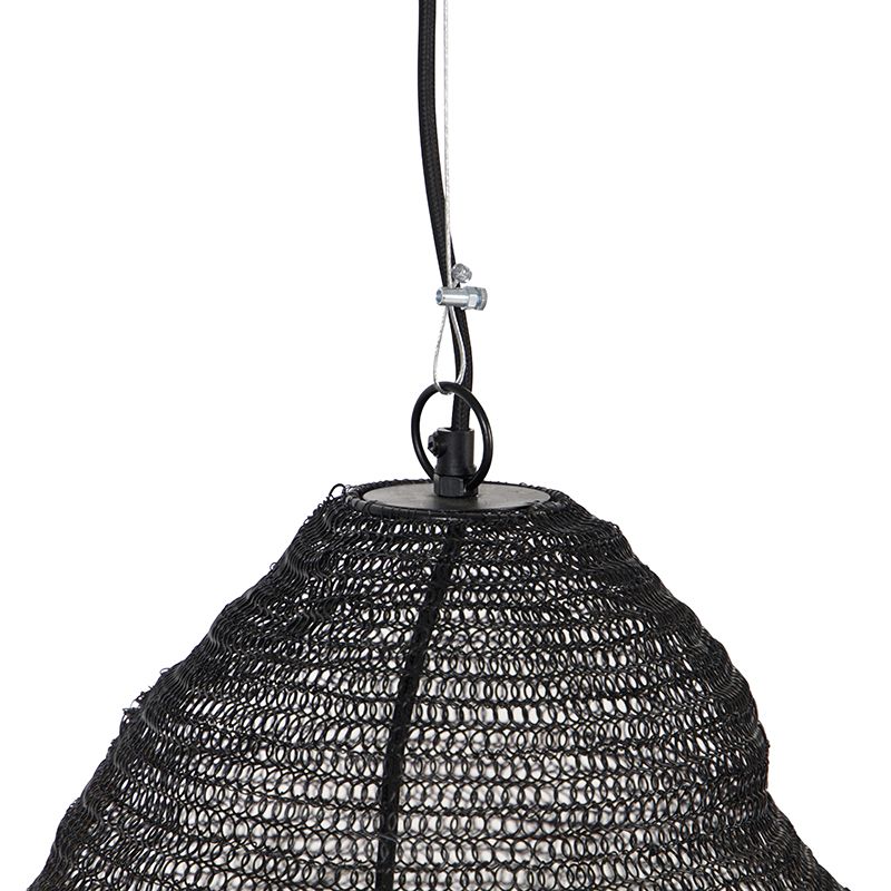 Oosterse hanglamp zwart 45 cm - Nidum L