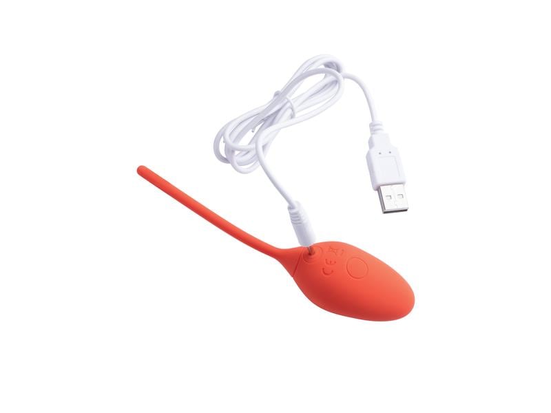Amorelie Vibro Ei «Whirl» Kirsche Hochwertiges und kompaktes Sextoy