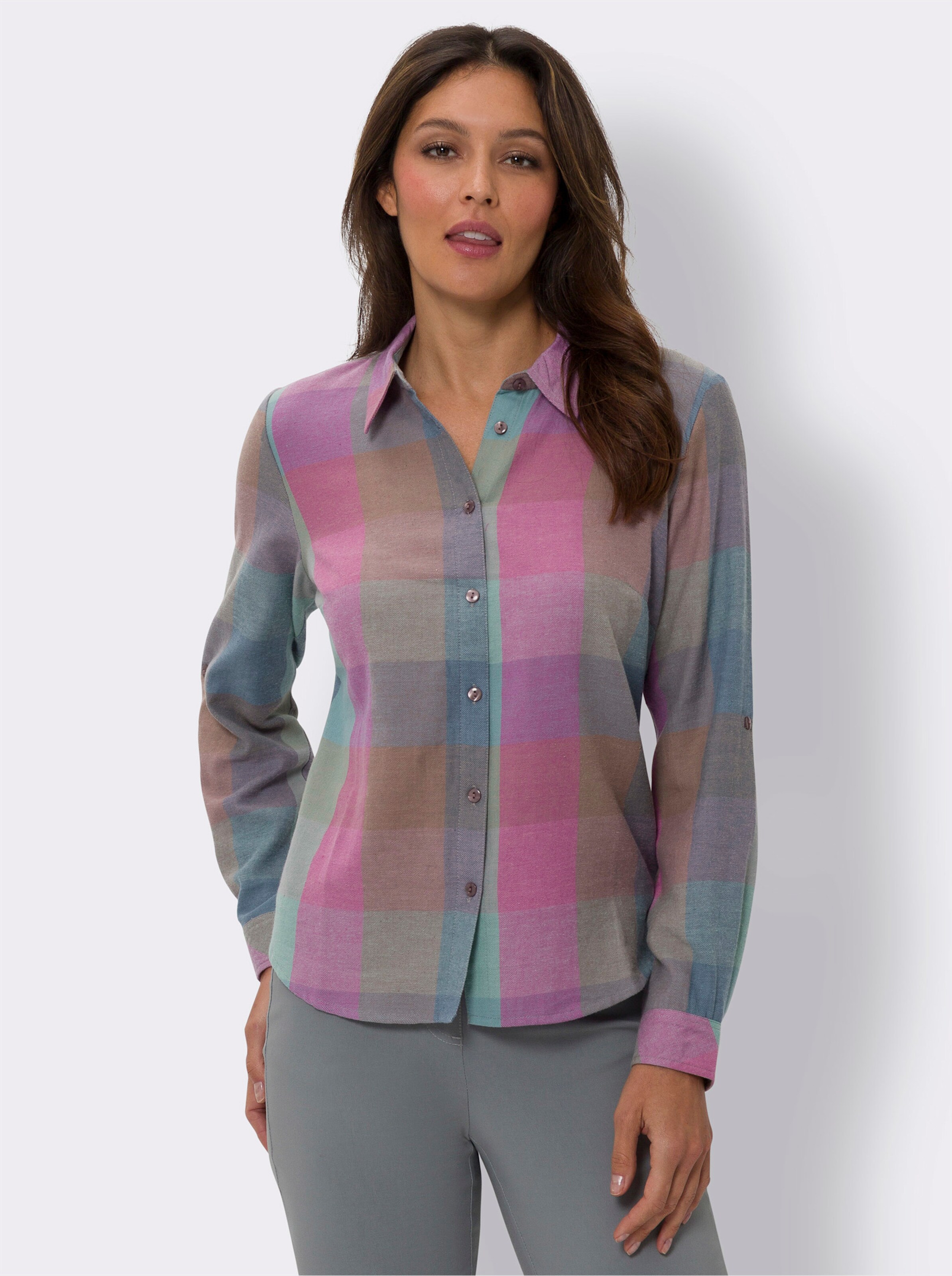 Flanell-Bluse