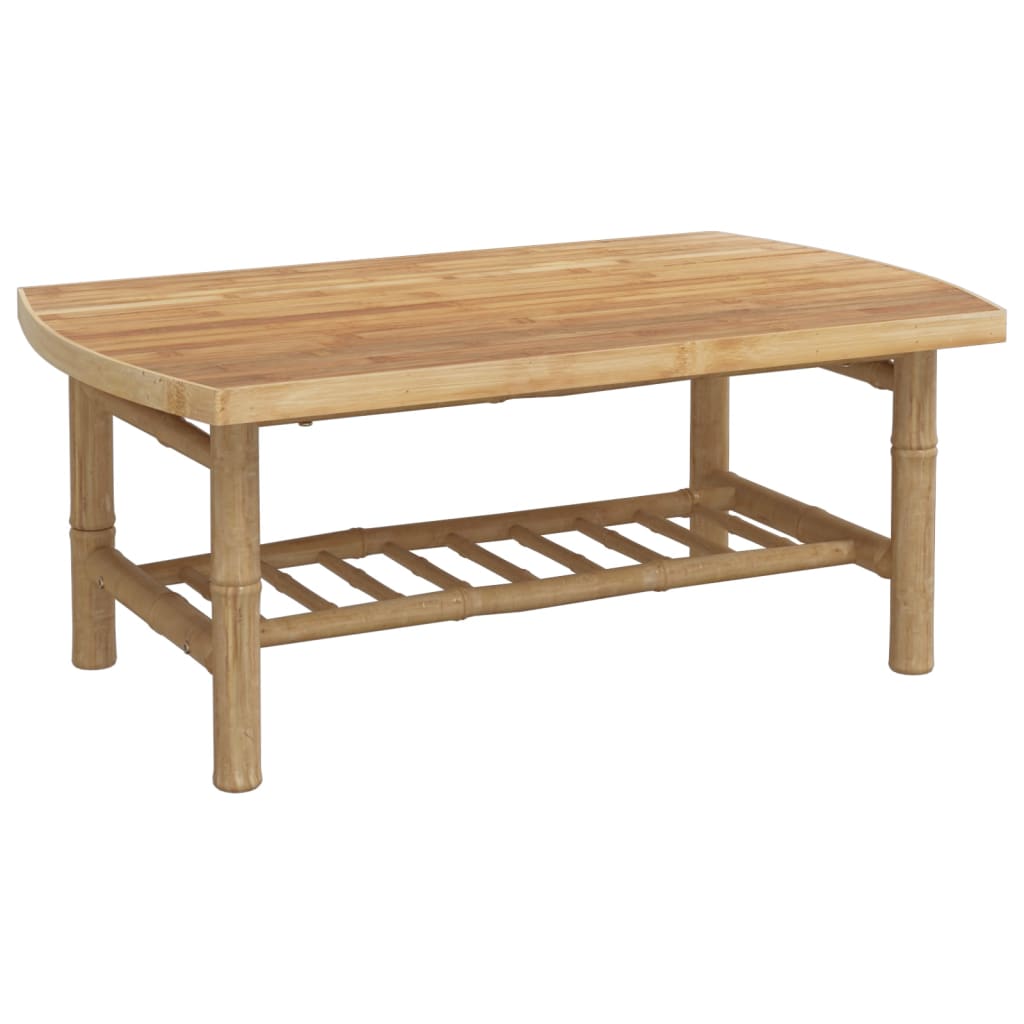 Salon de jardin meuble d'extérieur ensemble de mobilier 4 pièces avec coussins gris foncé bambou