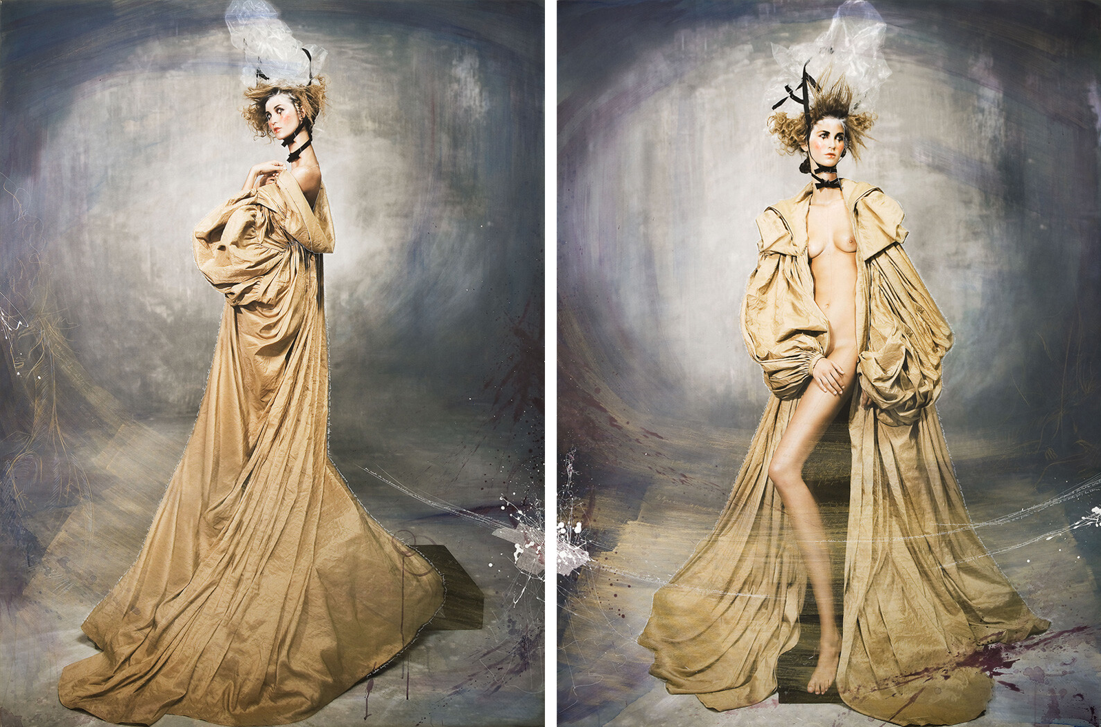 With Yves coat Diptych I/II by Efren Isaza - Limited Edition. Edition of: 100. Signed.