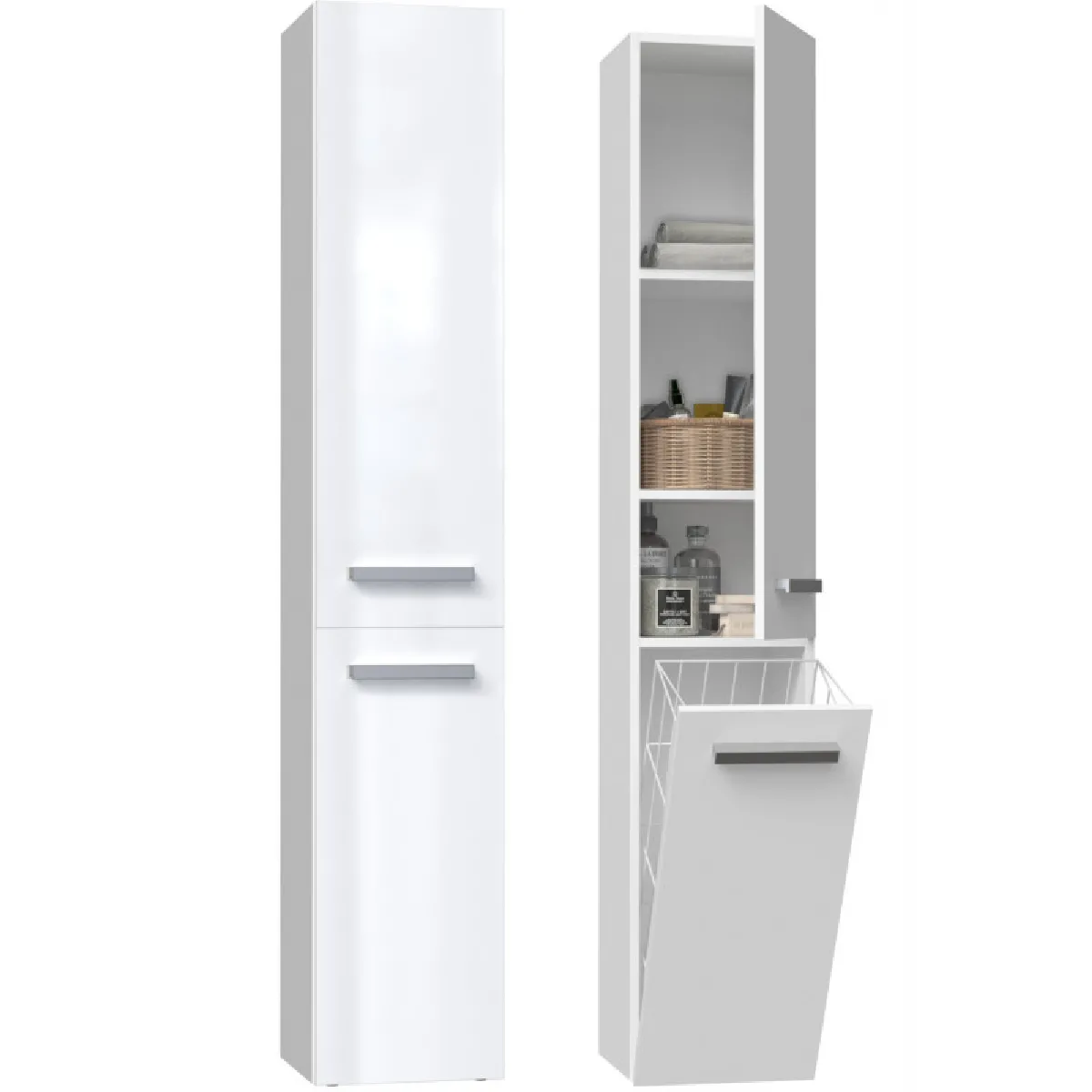 Vivaldi Carmelo Salle de Bain - 31 cm - Blanc Brillant