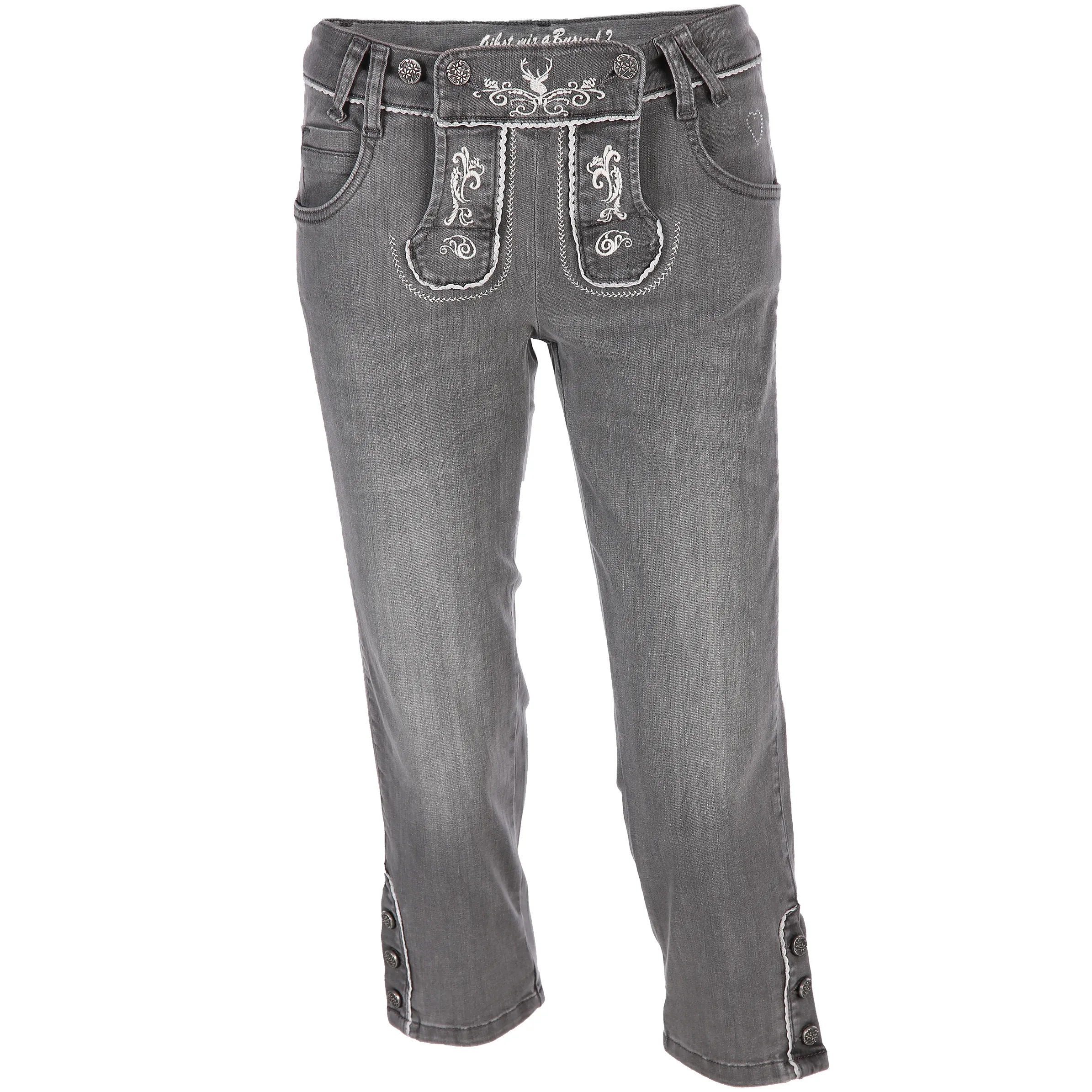 Damen Trachtenjeans in Caprilänge